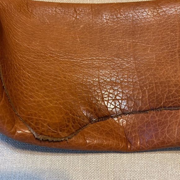 Brown Leather Clutch - Picture 3 of 11